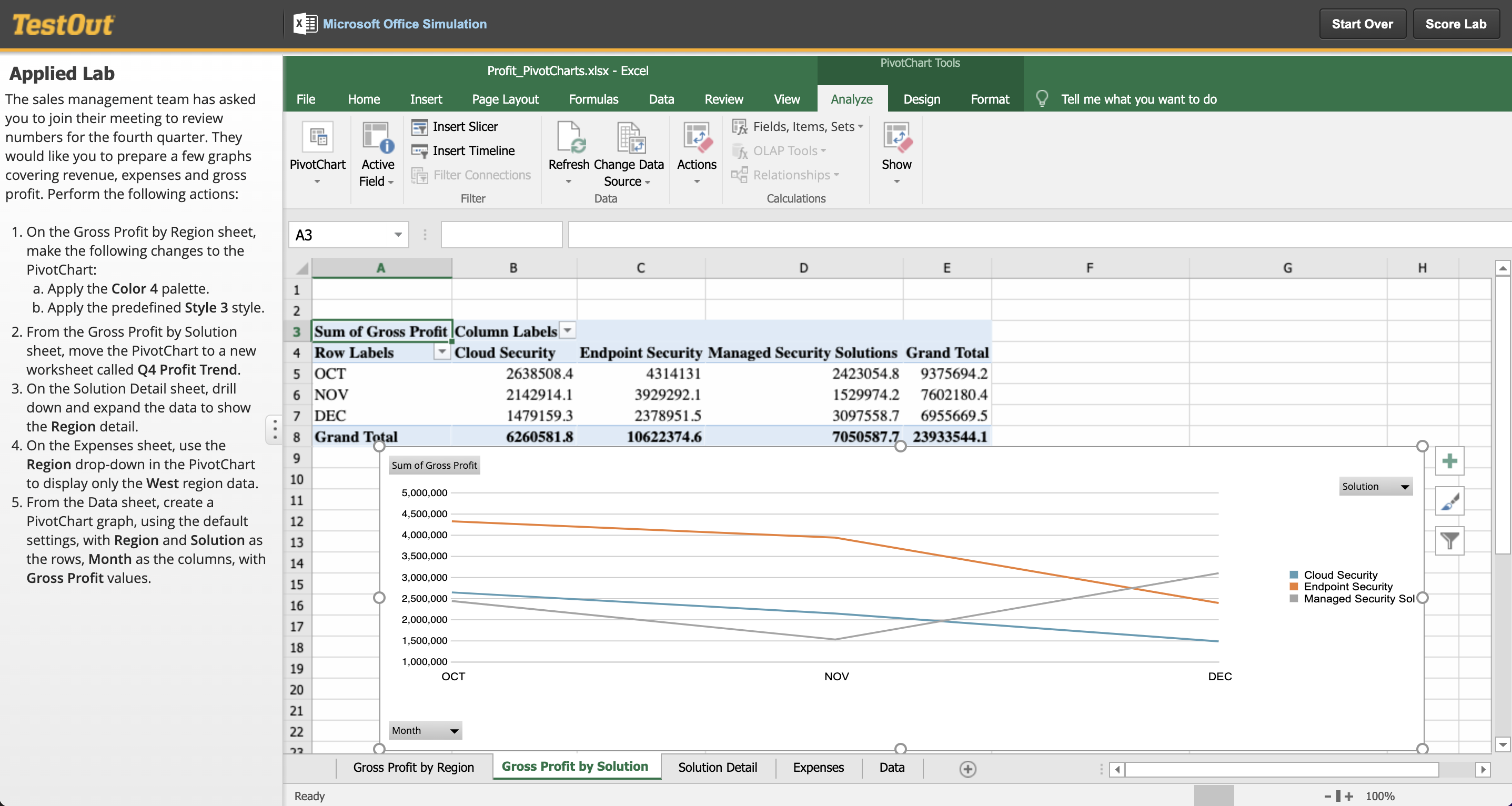 Key Features TestOut Pro Certified Microsoft Excel®